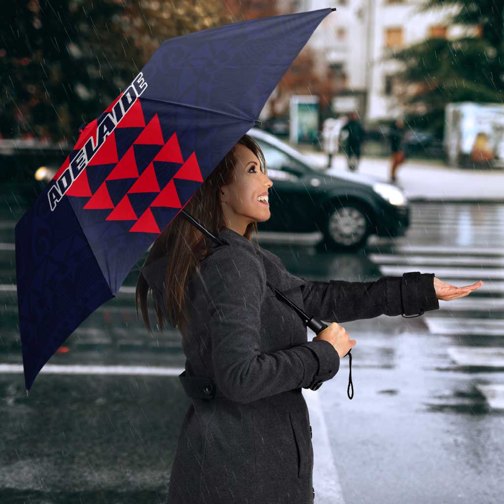 Personalized Adelaide Crows Umbrella Polynesian Tribal Pattern Heritage Football