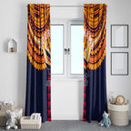 Personalized Adelaide Crows Window Curtain Polynesian Tribal Pattern Heritage Football