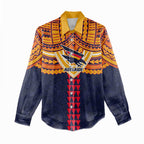 Personalized Adelaide Crows Women Casual Shirt Polynesian Tribal Pattern Heritage Football