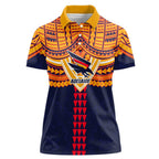 Personalized Adelaide Crows Women Polo Shirt Polynesian Tribal Pattern Heritage Football