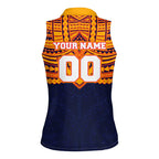 Personalized Adelaide Crows Women Sleeveless Polo Shirt Polynesian Tribal Pattern Heritage Football