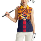 Personalized Adelaide Crows Women Sleeveless Polo Shirt Polynesian Tribal Pattern Heritage Football