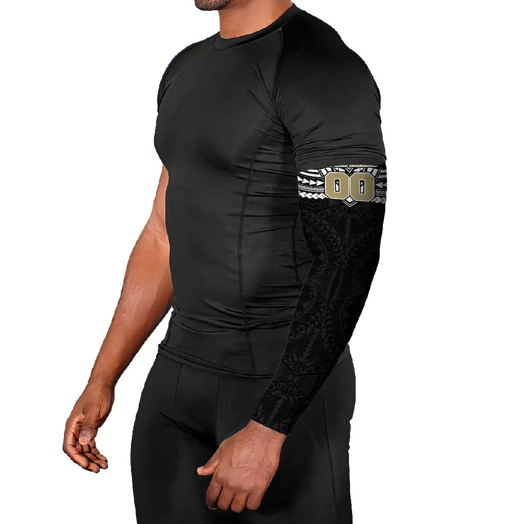 Personalized Collingwood Magpies Arm Sleeves Polynesian Tribal Pattern Heritage Football