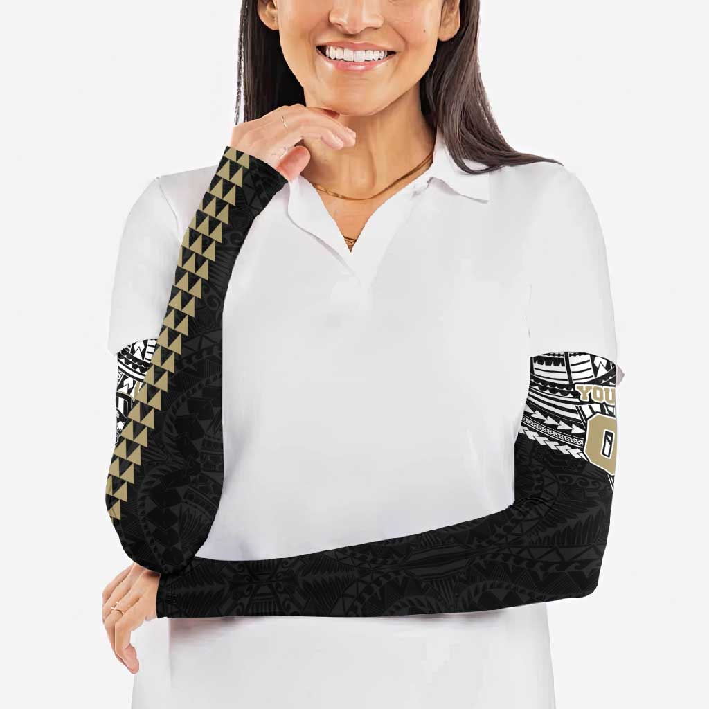 Personalized Collingwood Magpies Arm Sleeves Polynesian Tribal Pattern Heritage Football
