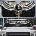 Personalized Collingwood Magpies Auto Sun Shade Polynesian Tribal Pattern Heritage Football