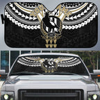Personalized Collingwood Magpies Auto Sun Shade Polynesian Tribal Pattern Heritage Football
