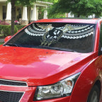 Personalized Collingwood Magpies Auto Sun Shade Polynesian Tribal Pattern Heritage Football