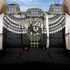 Personalized Collingwood Magpies Back Car Seat Cover Polynesian Tribal Pattern Heritage Football
