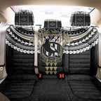 Personalized Collingwood Magpies Back Car Seat Cover Polynesian Tribal Pattern Heritage Football