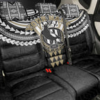 Personalized Collingwood Magpies Back Car Seat Cover Polynesian Tribal Pattern Heritage Football