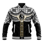 Personalized Collingwood Magpies Baseball Jacket Polynesian Tribal Pattern Heritage Football
