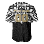 Personalized Collingwood Magpies Baseball Jersey Polynesian Tribal Pattern Heritage Football