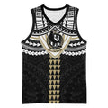 Personalized Collingwood Magpies Basketball Jersey Polynesian Tribal Pattern Heritage Football
