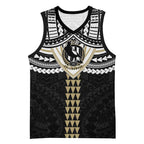 Personalized Collingwood Magpies Basketball Jersey Polynesian Tribal Pattern Heritage Football
