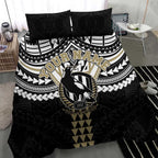 Personalized Collingwood Magpies Bedding Set Polynesian Tribal Pattern Heritage Football