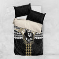 Personalized Collingwood Magpies Bedding Set Polynesian Tribal Pattern Heritage Football