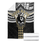 Personalized Collingwood Magpies Blanket Polynesian Tribal Pattern Heritage Football