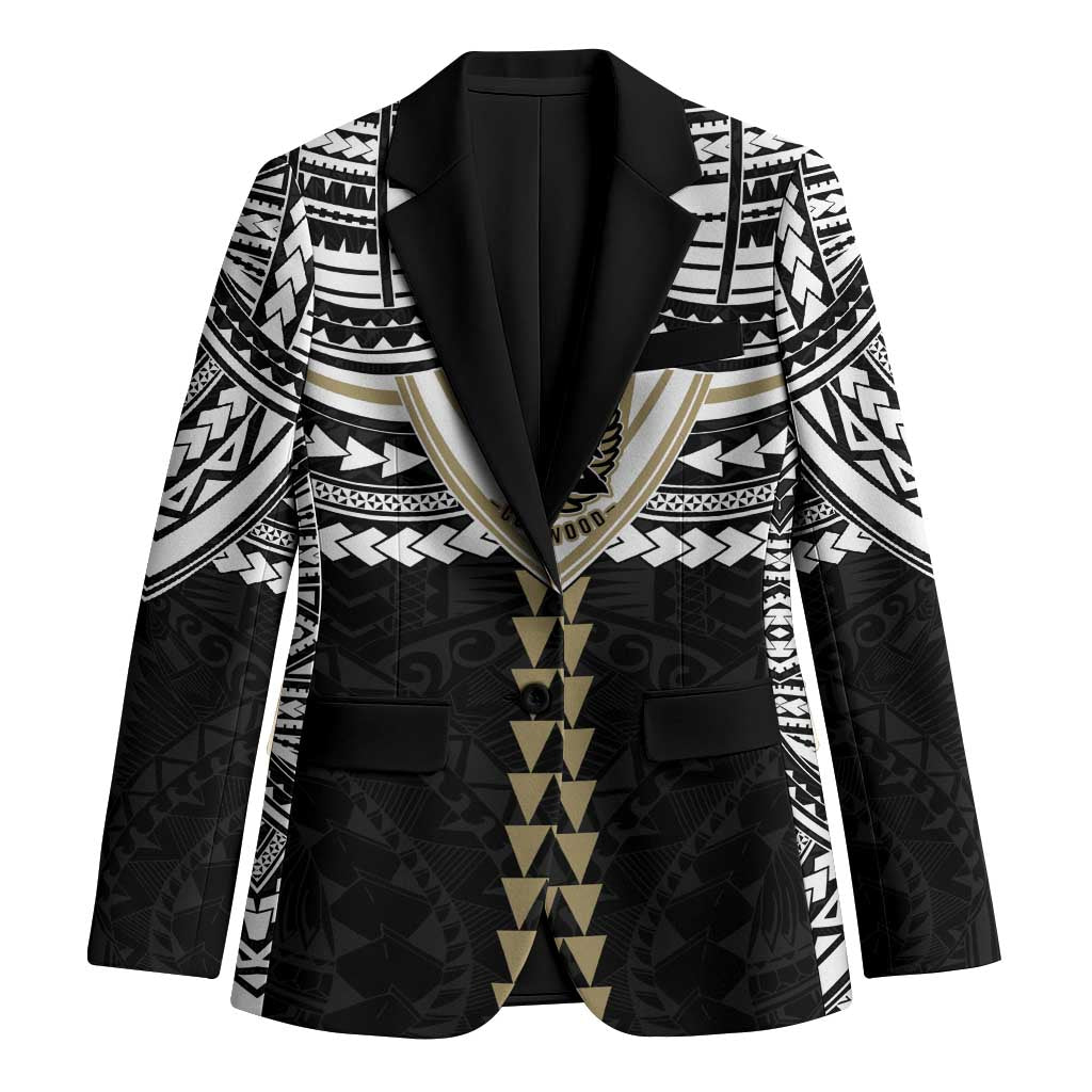 Personalized Collingwood Magpies Blazer Polynesian Tribal Pattern Heritage Football