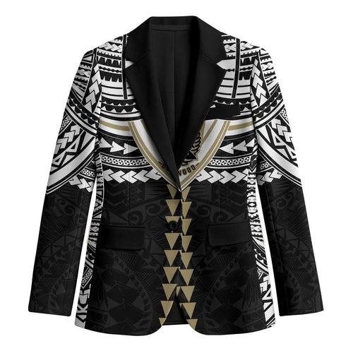 Personalized Collingwood Magpies Blazer Polynesian Tribal Pattern Heritage Football
