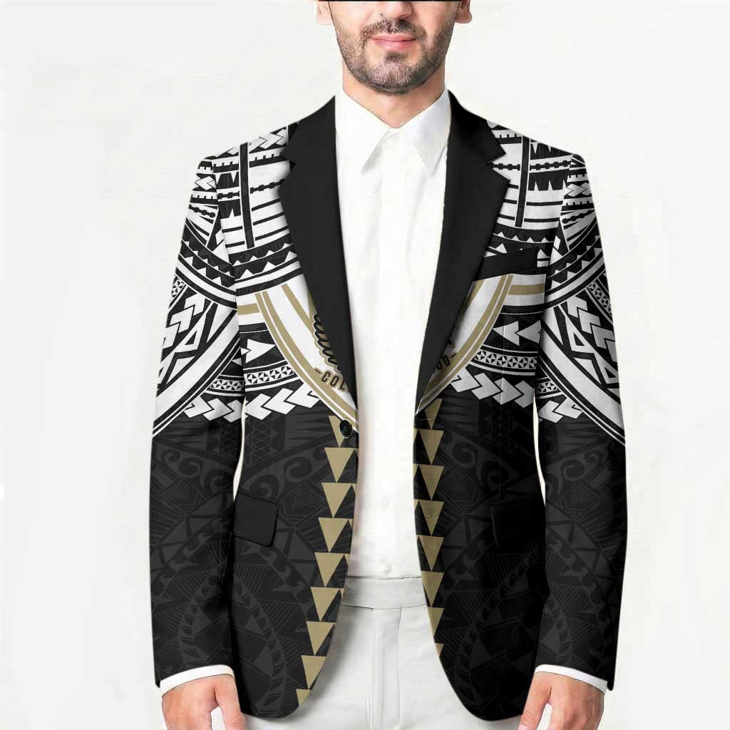 Personalized Collingwood Magpies Blazer Polynesian Tribal Pattern Heritage Football