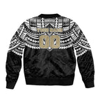 Personalized Collingwood Magpies Bomber Jacket Polynesian Tribal Pattern Heritage Football