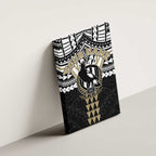 Personalized Collingwood Magpies Canvas Wall Art Polynesian Tribal Pattern Heritage Football