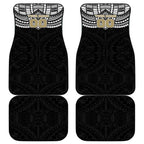 Personalized Collingwood Magpies Car Mats Polynesian Tribal Pattern Heritage Football