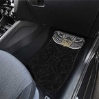Personalized Collingwood Magpies Car Mats Polynesian Tribal Pattern Heritage Football