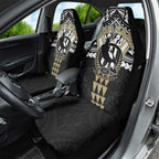 Personalized Collingwood Magpies Car Seat Cover Polynesian Tribal Pattern Heritage Football