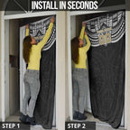 Personalized Collingwood Magpies Door Cover Polynesian Tribal Pattern Heritage Football