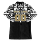 Personalized Collingwood Magpies Family Matching Mermaid Dress and Hawaiian Shirt Polynesian Tribal Pattern Heritage Football