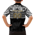 Personalized Collingwood Magpies Family Matching Summer Maxi Dress and Hawaiian Shirt Polynesian Tribal Pattern Heritage Football