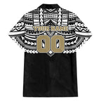 Personalized Collingwood Magpies Family Matching Tank Maxi Dress and Hawaiian Shirt Polynesian Tribal Pattern Heritage Football