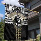 Personalized Collingwood Magpies Garden Flag Polynesian Tribal Pattern Heritage Football