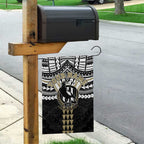 Personalized Collingwood Magpies Garden Flag Polynesian Tribal Pattern Heritage Football
