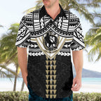 Personalized Collingwood Magpies Hawaiian Shirt Polynesian Tribal Pattern Heritage Football