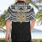 Personalized Collingwood Magpies Hawaiian Shirt Polynesian Tribal Pattern Heritage Football