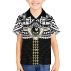 Personalized Collingwood Magpies Hawaiian Shirt Polynesian Tribal Pattern Heritage Football