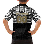 Personalized Collingwood Magpies Hawaiian Shirt Polynesian Tribal Pattern Heritage Football