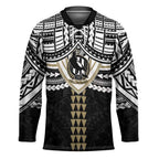 Personalized Collingwood Magpies Hockey Jersey Polynesian Tribal Pattern Heritage Football
