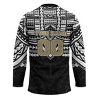 Personalized Collingwood Magpies Hockey Jersey Polynesian Tribal Pattern Heritage Football
