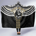 Personalized Collingwood Magpies Hooded Blanket Polynesian Tribal Pattern Heritage Football