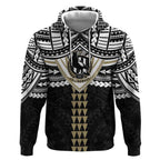 Personalized Collingwood Magpies Hoodie Polynesian Tribal Pattern Heritage Football