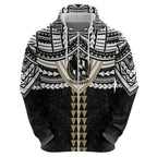 Personalized Collingwood Magpies Hoodie Polynesian Tribal Pattern Heritage Football