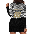 Personalized Collingwood Magpies Hoodie Dress Polynesian Tribal Pattern Heritage Football