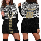 Personalized Collingwood Magpies Hoodie Dress Polynesian Tribal Pattern Heritage Football