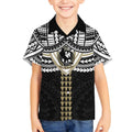 Personalized Collingwood Magpies Kid Hawaiian Shirt Polynesian Tribal Pattern Heritage Football