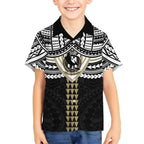Personalized Collingwood Magpies Kid Hawaiian Shirt Polynesian Tribal Pattern Heritage Football