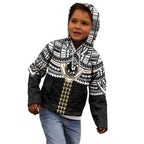 Personalized Collingwood Magpies Kid Hoodie Polynesian Tribal Pattern Heritage Football