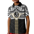 Personalized Collingwood Magpies Kid Polo Shirt Polynesian Tribal Pattern Heritage Football